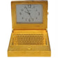 Miniature Clock PC Laptop Computer Goldtone Plated Solid Brass IMP1001G - CLEARANCE NEEDS RE-BATTERY