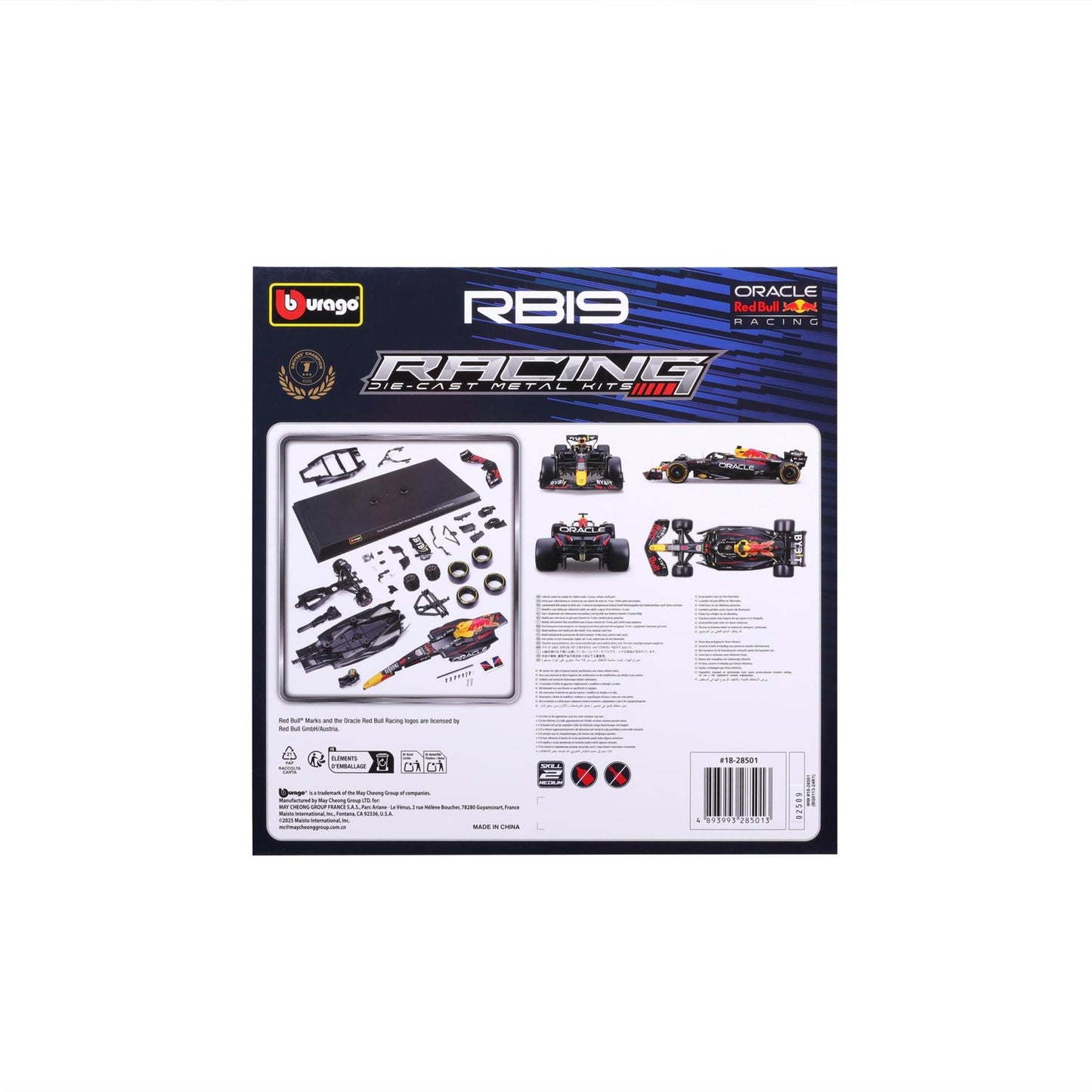 F1 RED BULL RACING RB19 2023 MODEL KIT VERSTAPPEN 1:24