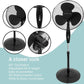 Domestic King 16 Inch Pedestal Fan Black- DK18070