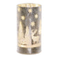 Frosted Reindeer Forest Scene Small LED Tube Light