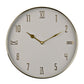 Hometime Round Wall Clock Grey & Gold