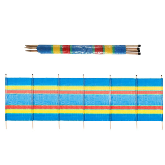 Wind Break 0.9m x 4.5m - 1.2m 7 Poles 6 section