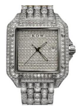 NY London KDW Mens Fashion Bling Assorted Watch Dated Square Dial Bracelet Watch Available Multi Colour