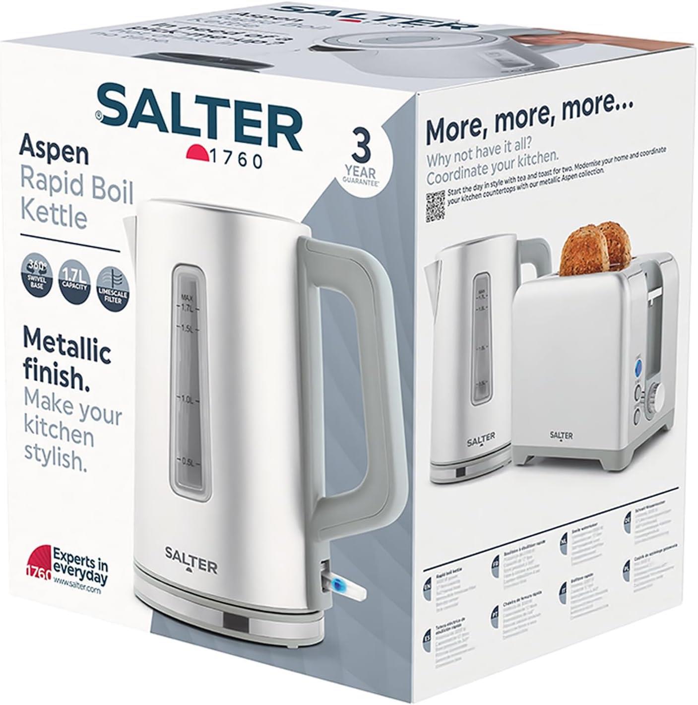 Salter Aspen Electric 1.7L Kettle - 3000W
