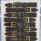 Black Leather Watch Straps Pk10 available sizes 6mm - 24mm 1001BK