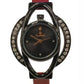 Clasico Ladies Bling Fashion Water Resistant Dial Leather Strap Bracelet Watch Available Multiple colour