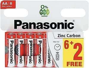 Panasonic AA 8PK Zinc Battery Box of 20