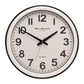 Wm Widdop Office Style White Cased Wall Clock 42cm