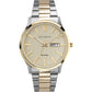 Accurist Mens Day Date Champagne Dial Two tone Bracelet watch 7313