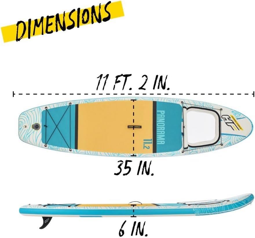 Bestway 11ft 2" Hydro-Force Panorama Inflatable Paddle Board SUP Set