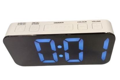 Acctim Jaxon Digital Alarm Clock in White - 16512