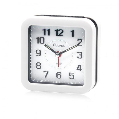 Ravel Square Mid Sized LED Quartz Alarm Clock RC048 Available Multiple Colour