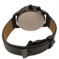 Sekonda Mens Fashion Dated White Face Black Leather Strap watch