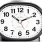 Acctim Lila Sweep Black case White dial Alarm Clock 15563