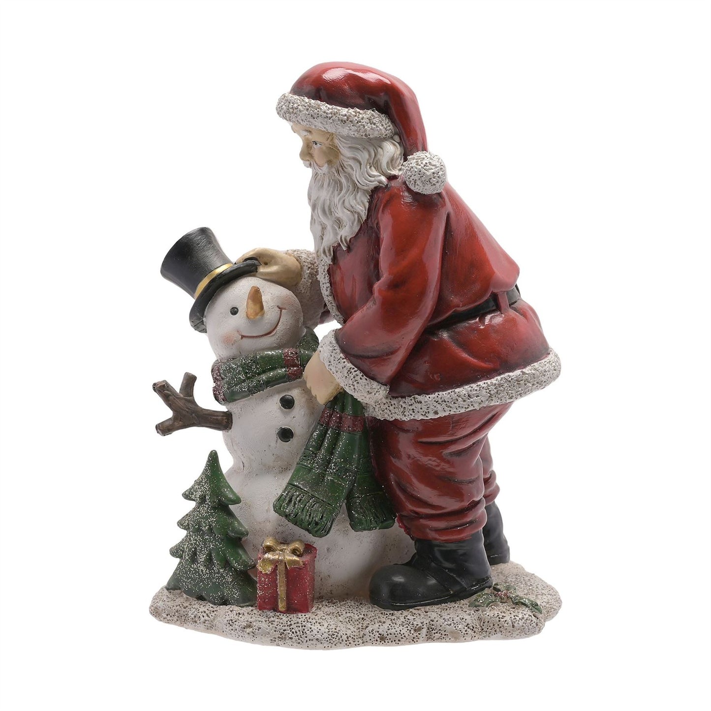 Santa and Snowman Figurine