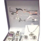 Paul Salatini Ladies Bling Barcelet Watch Gift Sets 27104 Available Multiple Colour