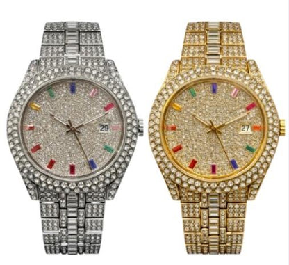 NY London Mens Fashion Bling Assorted Watch Dated Round Dial Bracelet Watch Available Multi Colour