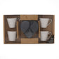 Set of 4 Espresso Cup and Coaster Set