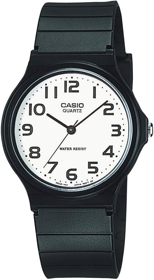 Casio Men’s Black Resin Strap Classic White Dial Quartz Watch
