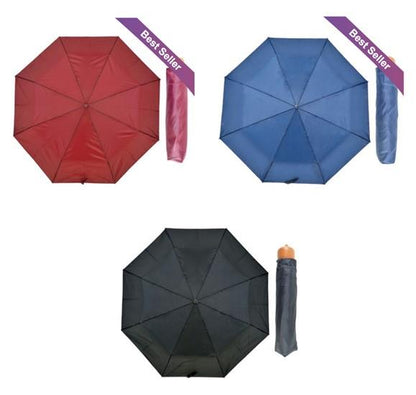 Drizzles Deluxe Plain Supermini Umbrella Black UU0013  Available Multiple Colors