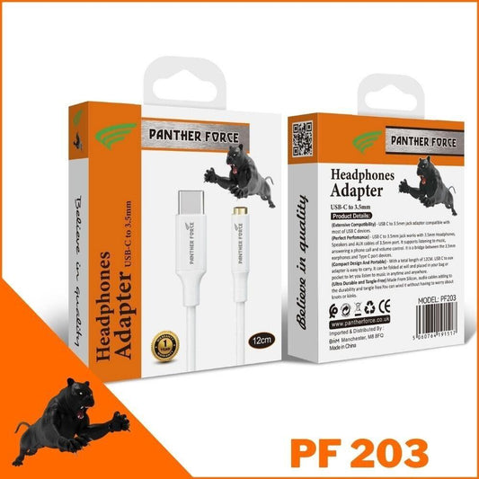 Panther Force Headphones Adapter - USB-C to 3.5mm