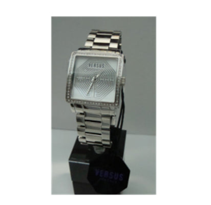 Versus Versace Ladies Fashion White face Silver tone Bracelet watch  - CLEARANCE NEEDS RE-BATTERY