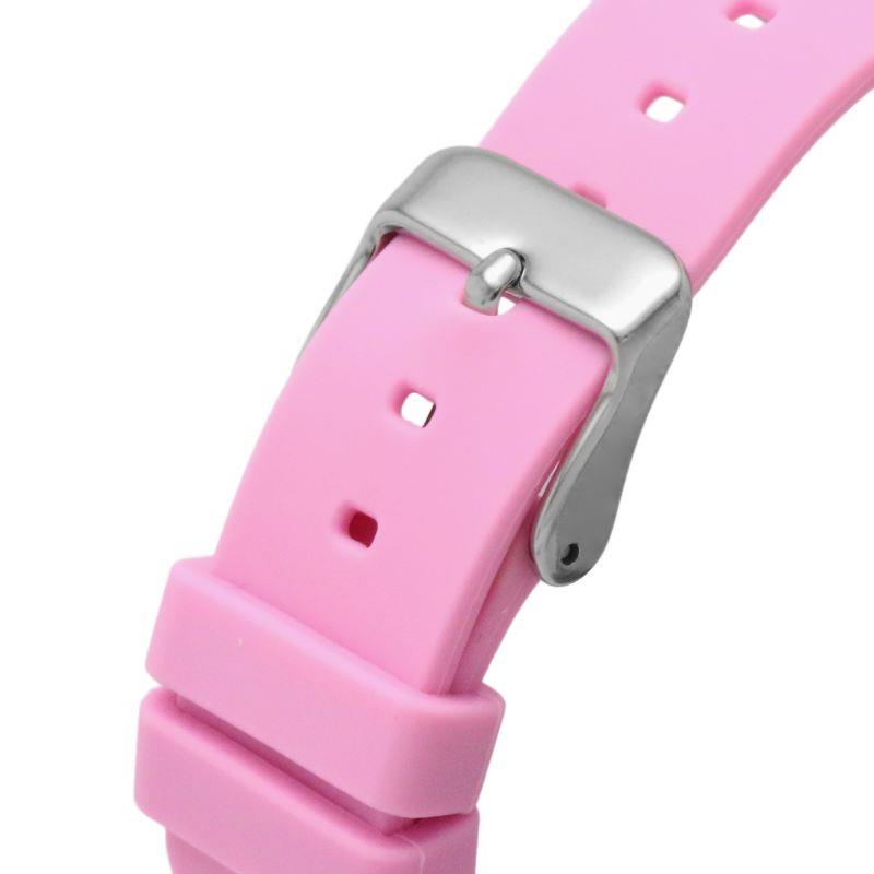 Lorus Children Chronograph Digital Dial Pink Rubber Strap Watch R2345PX9