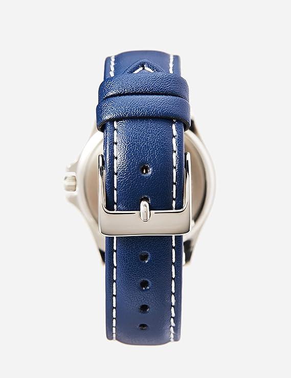 Lorus Ladies Basic Cream Dial and Blue Leather Strap Watch -  RRS55VX9