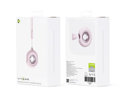 WYEWAVE High Quality Wireless Earbuds With Necklace Soft Touch True Wireless - Beige