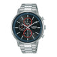 Lorus Mens Urban Chronograph Stainless Steel Bracelet Watch RM397GX9