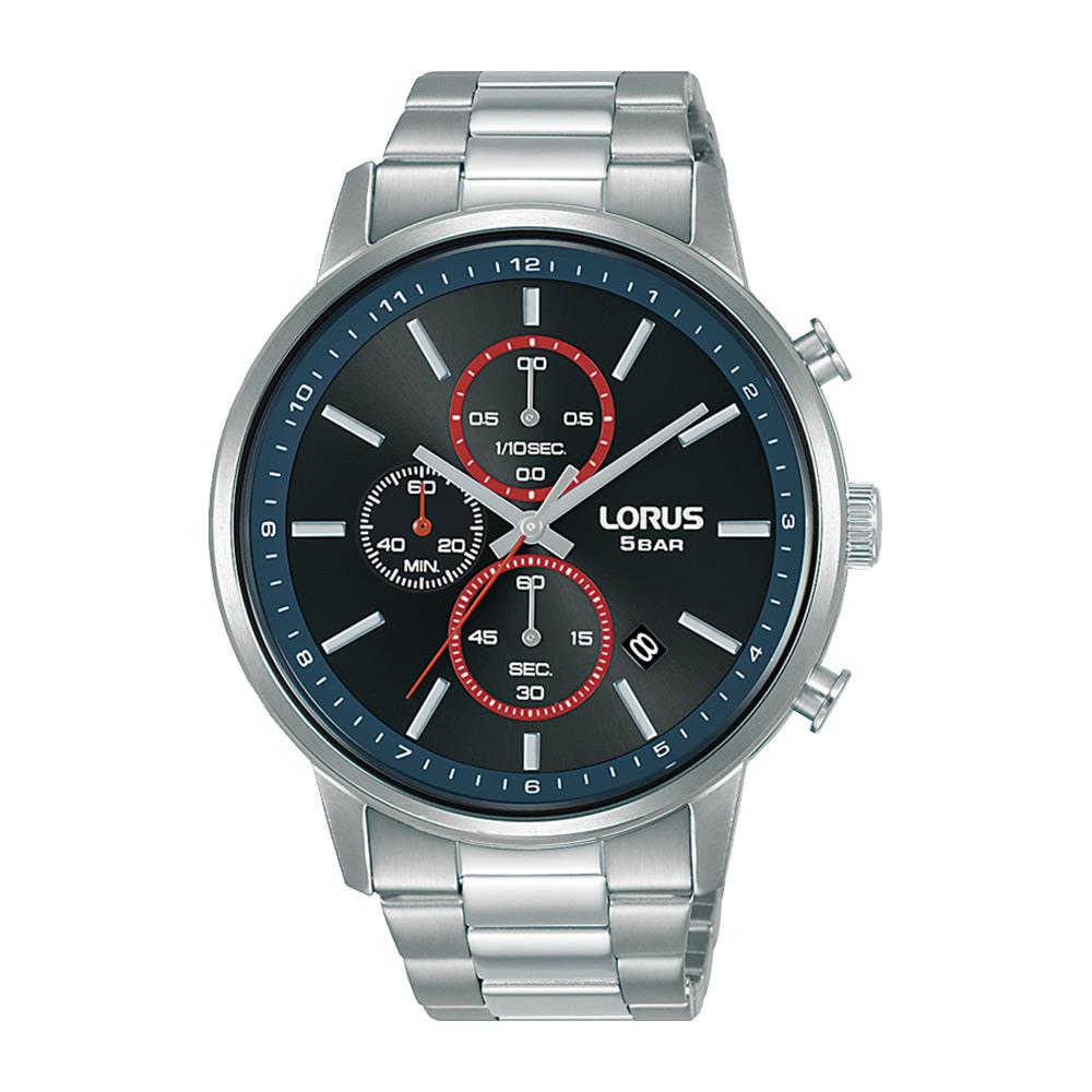 Lorus Mens Urban Chronograph Stainless Steel Bracelet Watch RM397GX9