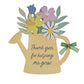 The Cottage Garden Watering Can Plaque "Thank You"