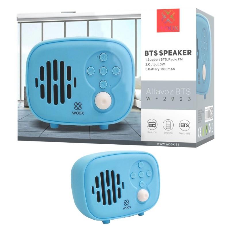 Woox Classic Portable Bluetooth Speaker, 3W, Blue