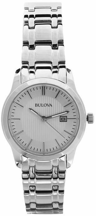 Bulova Ladies  Silver Dial Stainless Steel Bracelet Watch 96M130