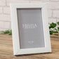 Hestia White Glass Photo Frame 5" x 7"