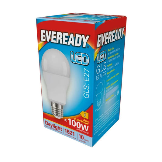 S13629 Eveready LED GLS E27 (ES) 1,521lm 13.8W 6,500K (Daylight)