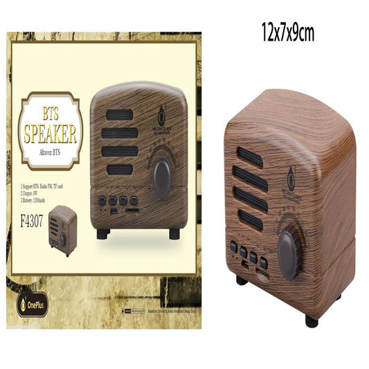 Mini Bluetooth Toaster Speaker, FM/TF CARD, Wood