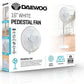 Daewoo Round Base 16" Pedestal Fan White