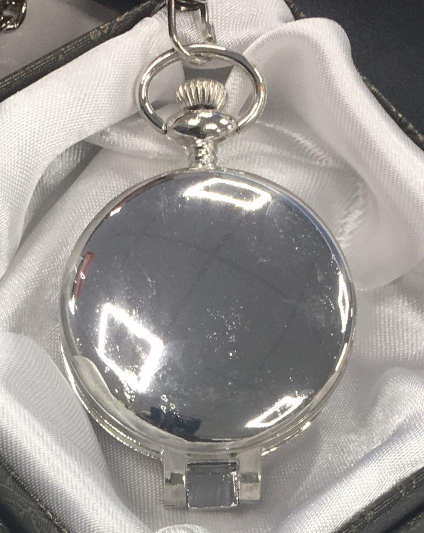 Mens & Ladies Mechanical Hand Winding Half Hunter Steampunk Silver Pocket Watch