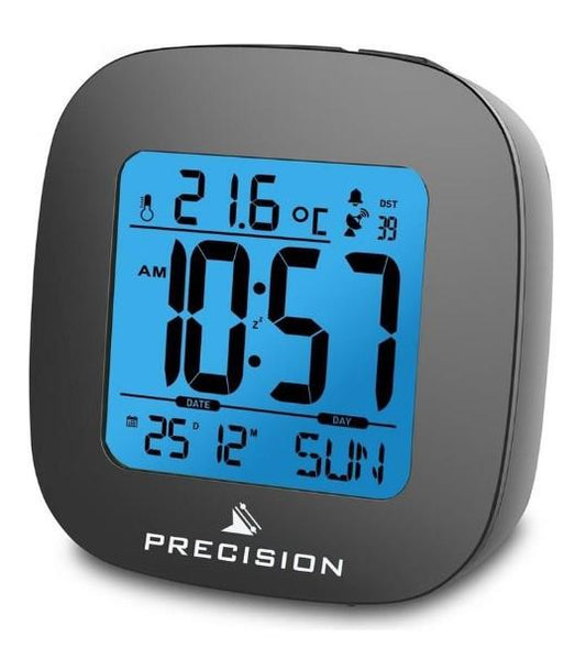 Precision Backlit Radio Controlled Digital LCD Date Temperature Alarm Clock AP054 / PREC0115