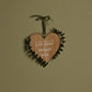 Love Story 'Husband & Wife' Heart Plaque with Leaves