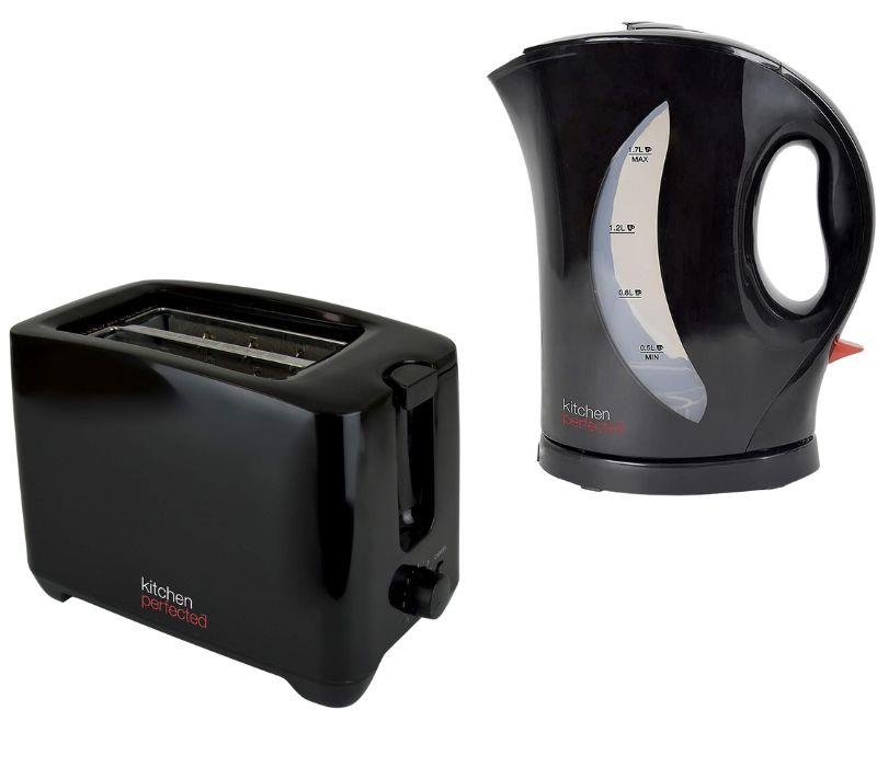Kitchen Perfected Kettle 2000W Fast Boil 1.7l & 2 Slice Toaster Set