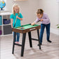Power Play 4-In-1 Stand Up Games Table 27 Inch - Dark Brown