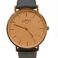 Limit Mens Basic Black Leather Strap Watch