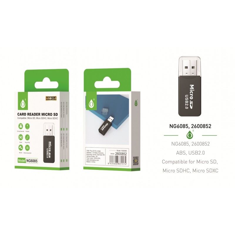 4 in 1 SD/TF/MS/M2 Multi-Card Reader USB 2.0