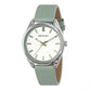 Henley Ladies Colourful Round silver tone case Faux Leather Strap Watch H06185 Available Multiple Colour