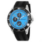 Henley Mens Multi Eye Polished Silver Sports Dial Black Silicone Watch H02229 Available Multiple Colour