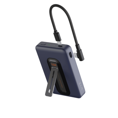 WYE 10K Magnetic Power Bank PB72 With Detachable Cable - Blue
