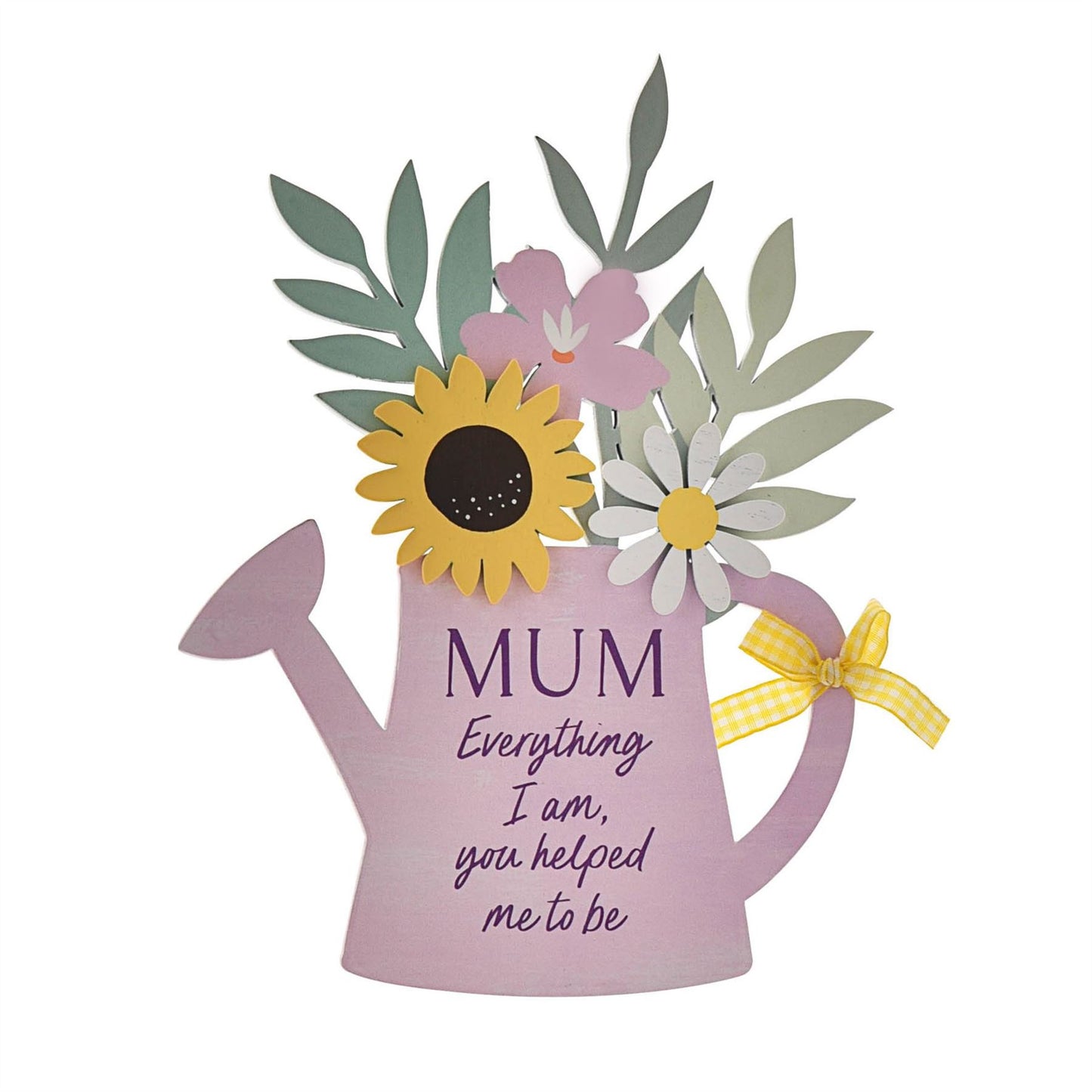 The Cottage Garden Watering Can Plaque "Mum"