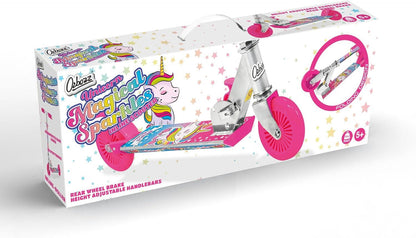 Ozbozz 2 Wheel Unicorn Magical Sparkles Scooter Pink SV14713